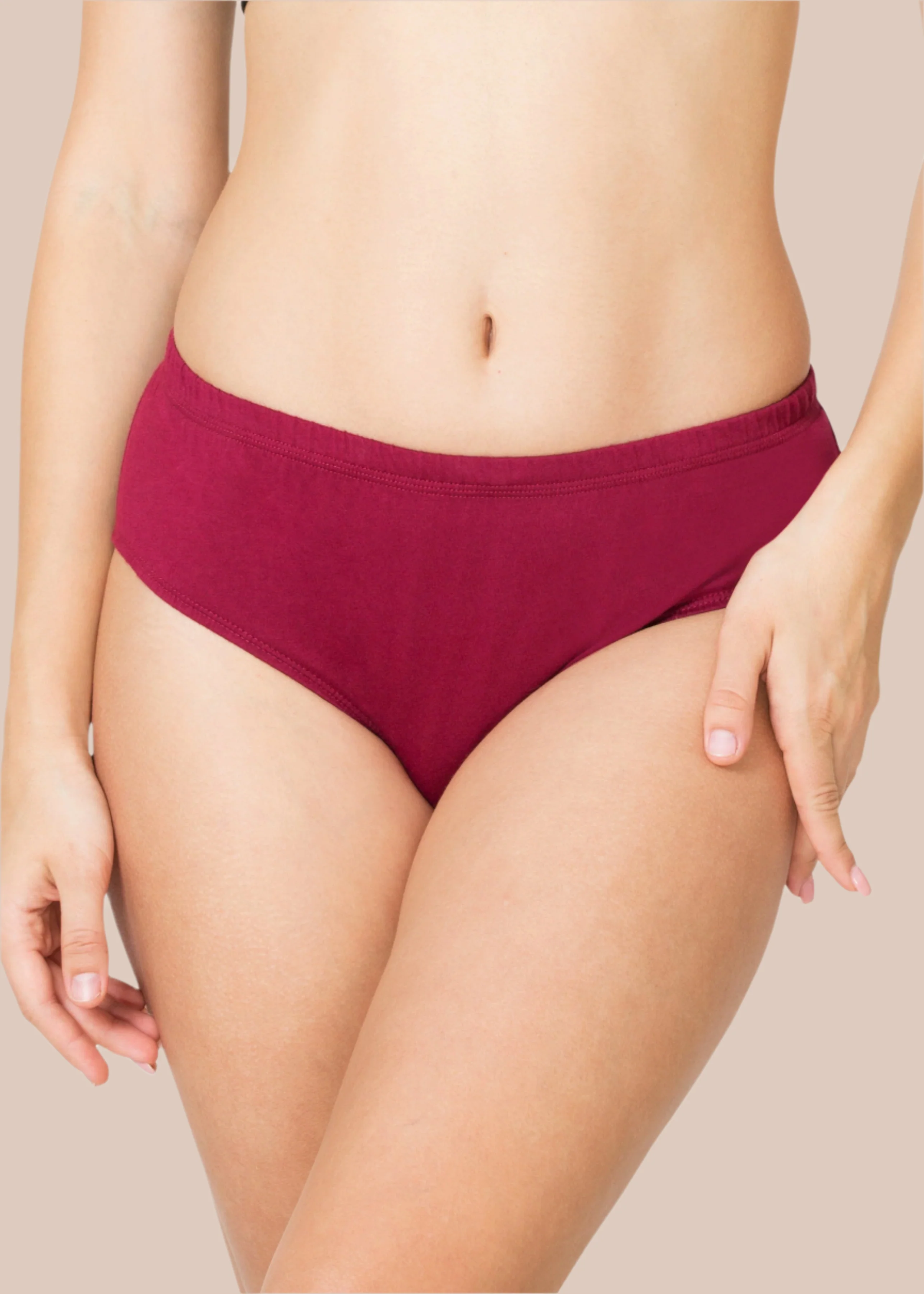 HELEN: Solid Inner Elastic Hipster Panty - Image 2