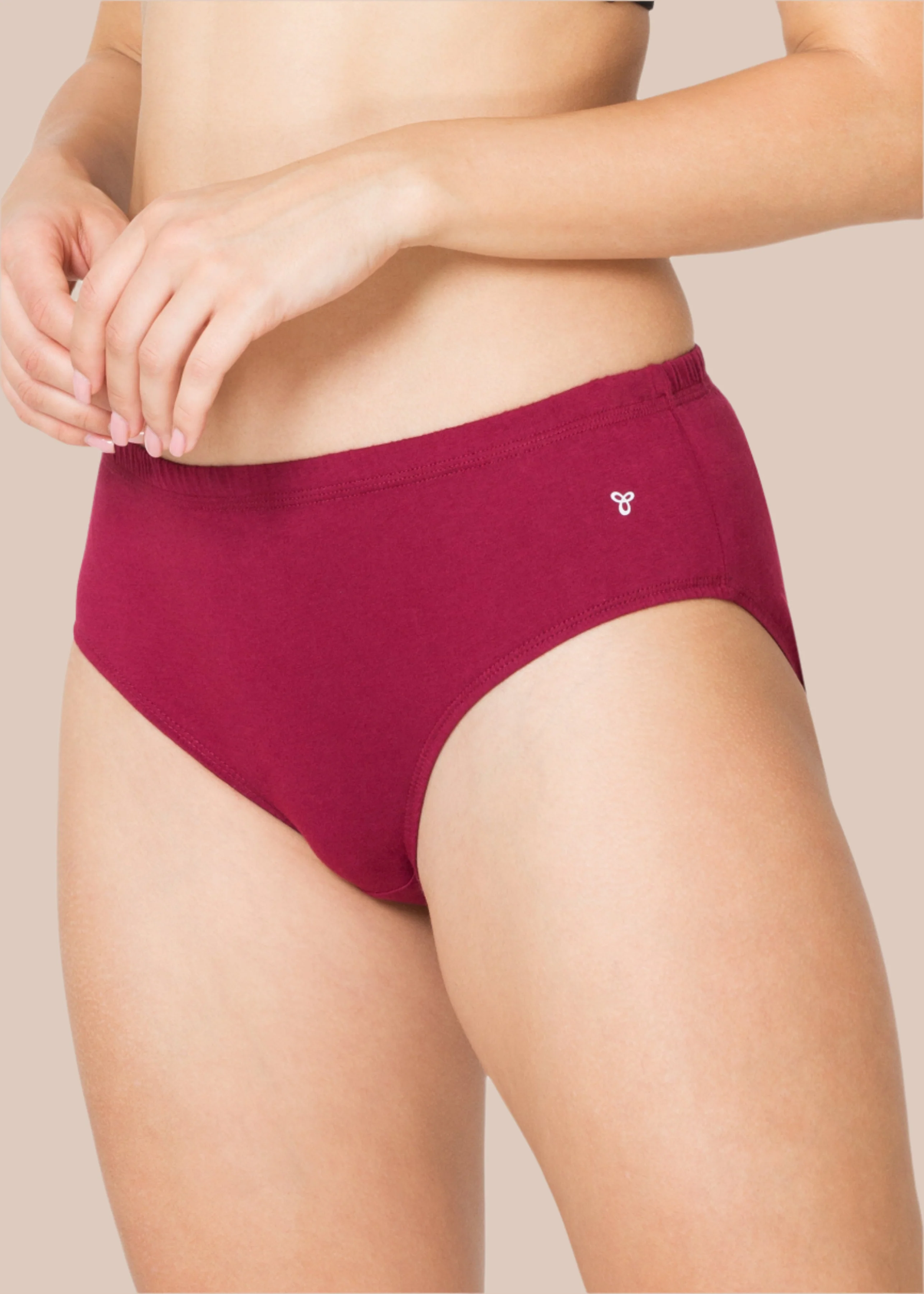 HELEN: Solid Inner Elastic Hipster Panty - Image 3