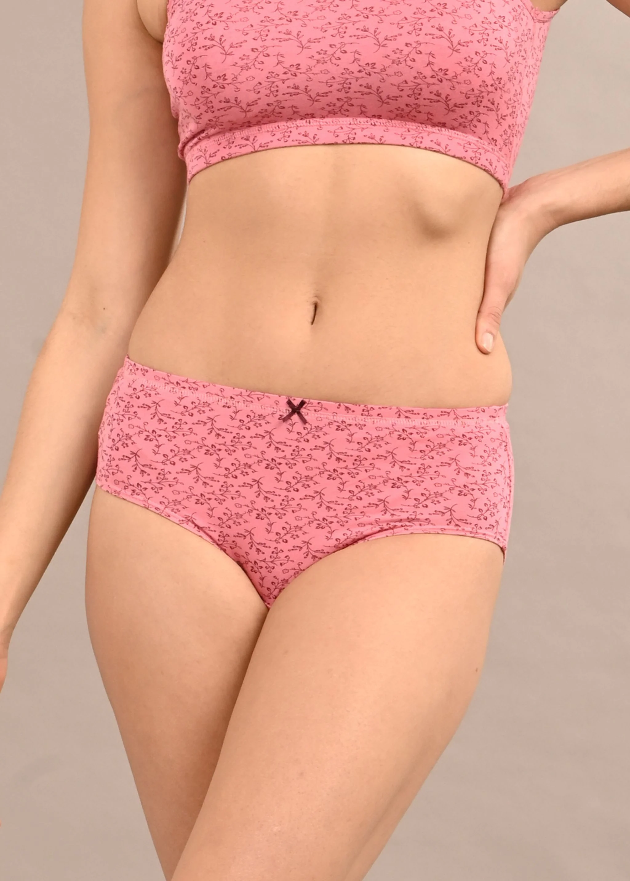 JULIA :Inner Elastic Micro Modal Comfy Forward Printed Panty