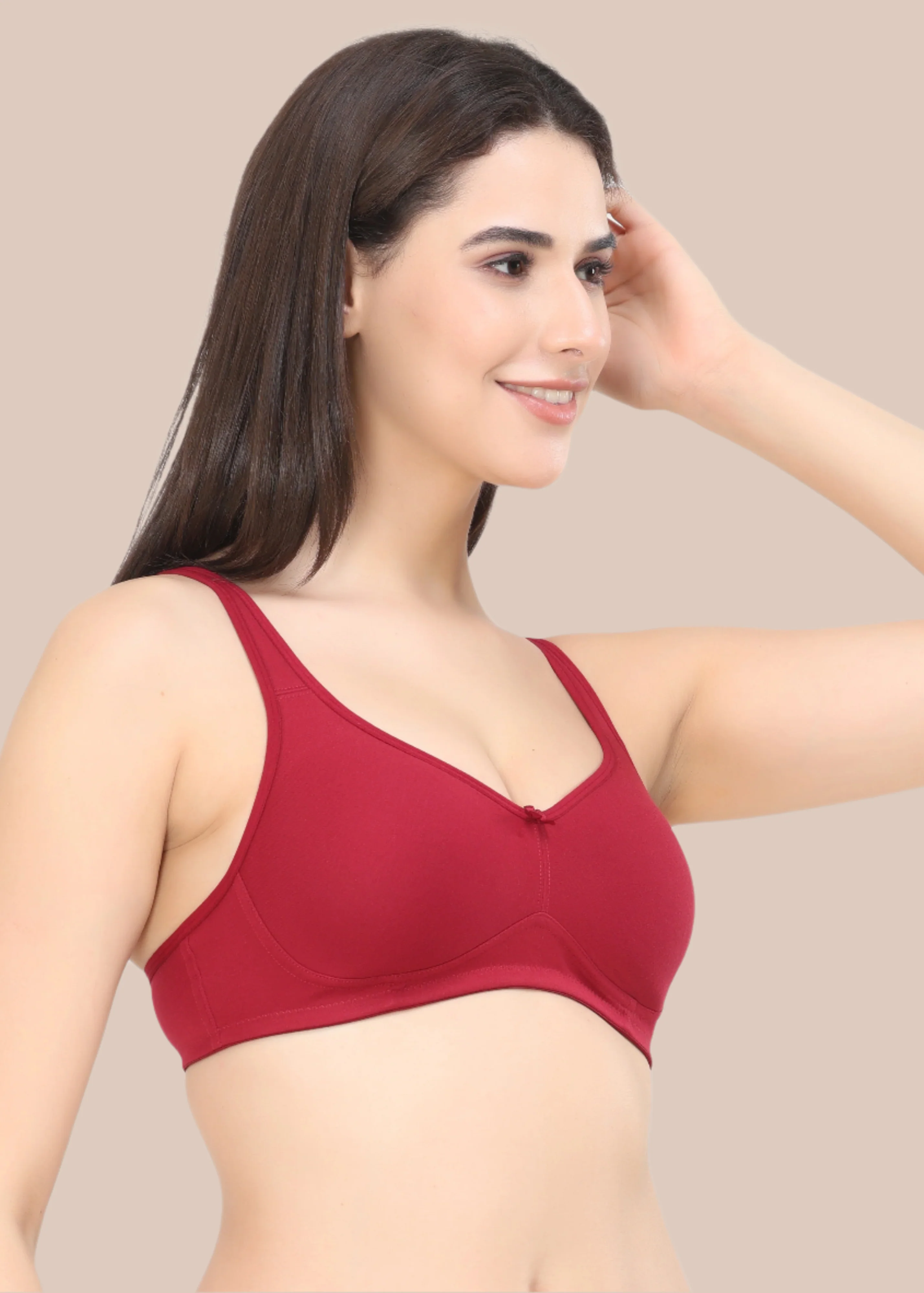 LORA:Foam Moulded Full Coverage Bra - Image 3