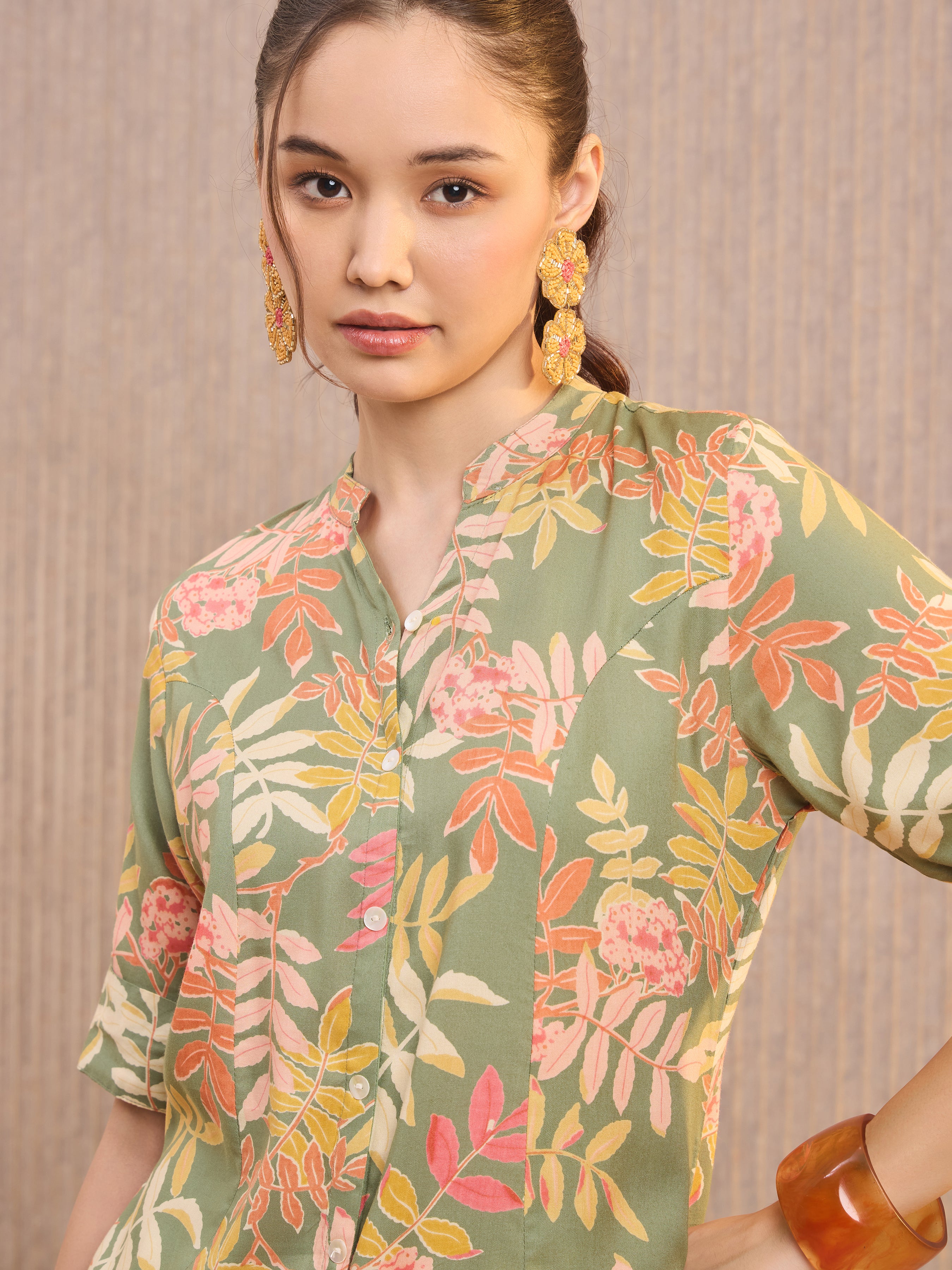 Multi Colour Viscose Printed Kurti - Image 2