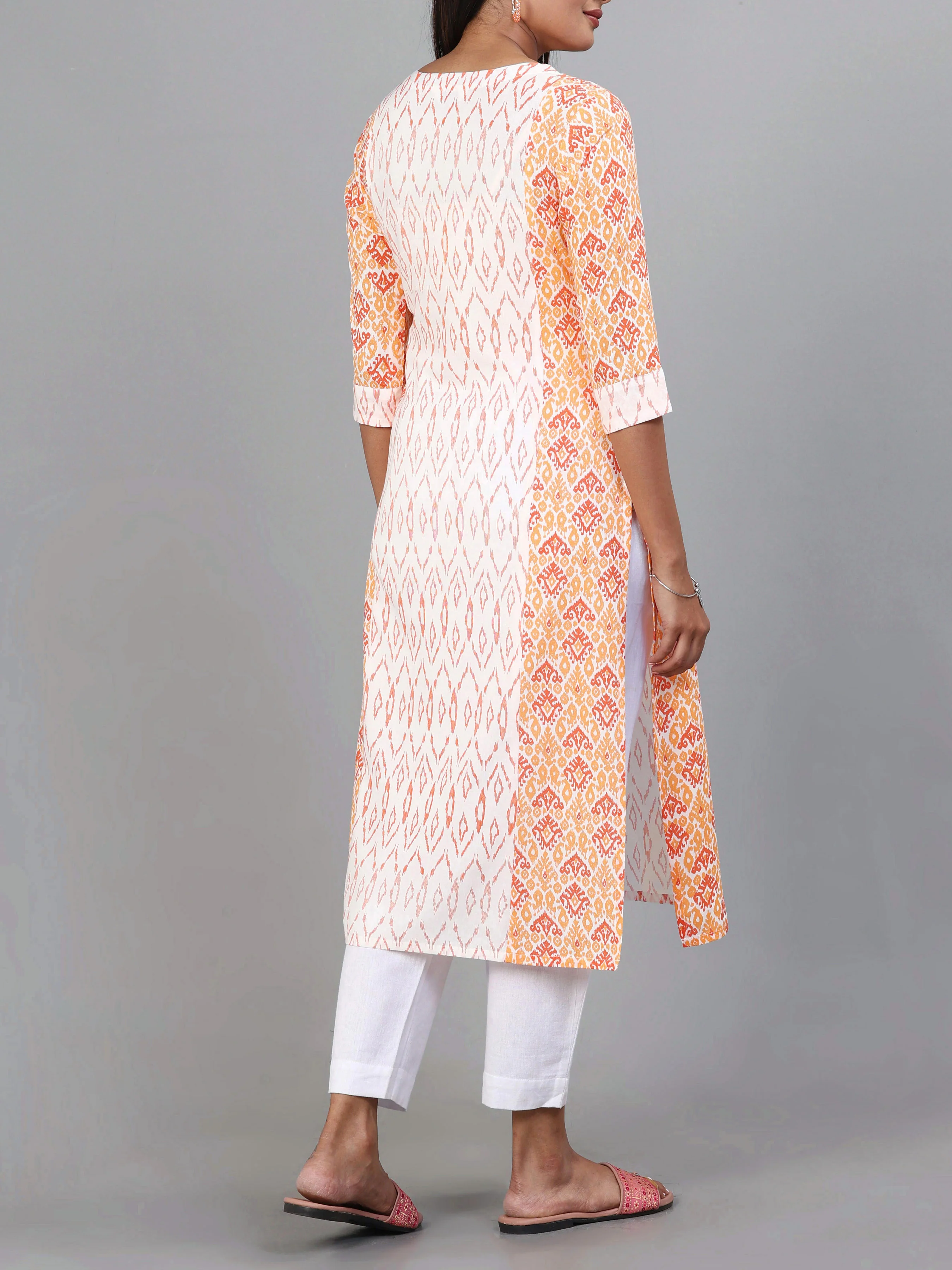 Multi Colour Viscose Printed Kurti With Embroidery - Image 5