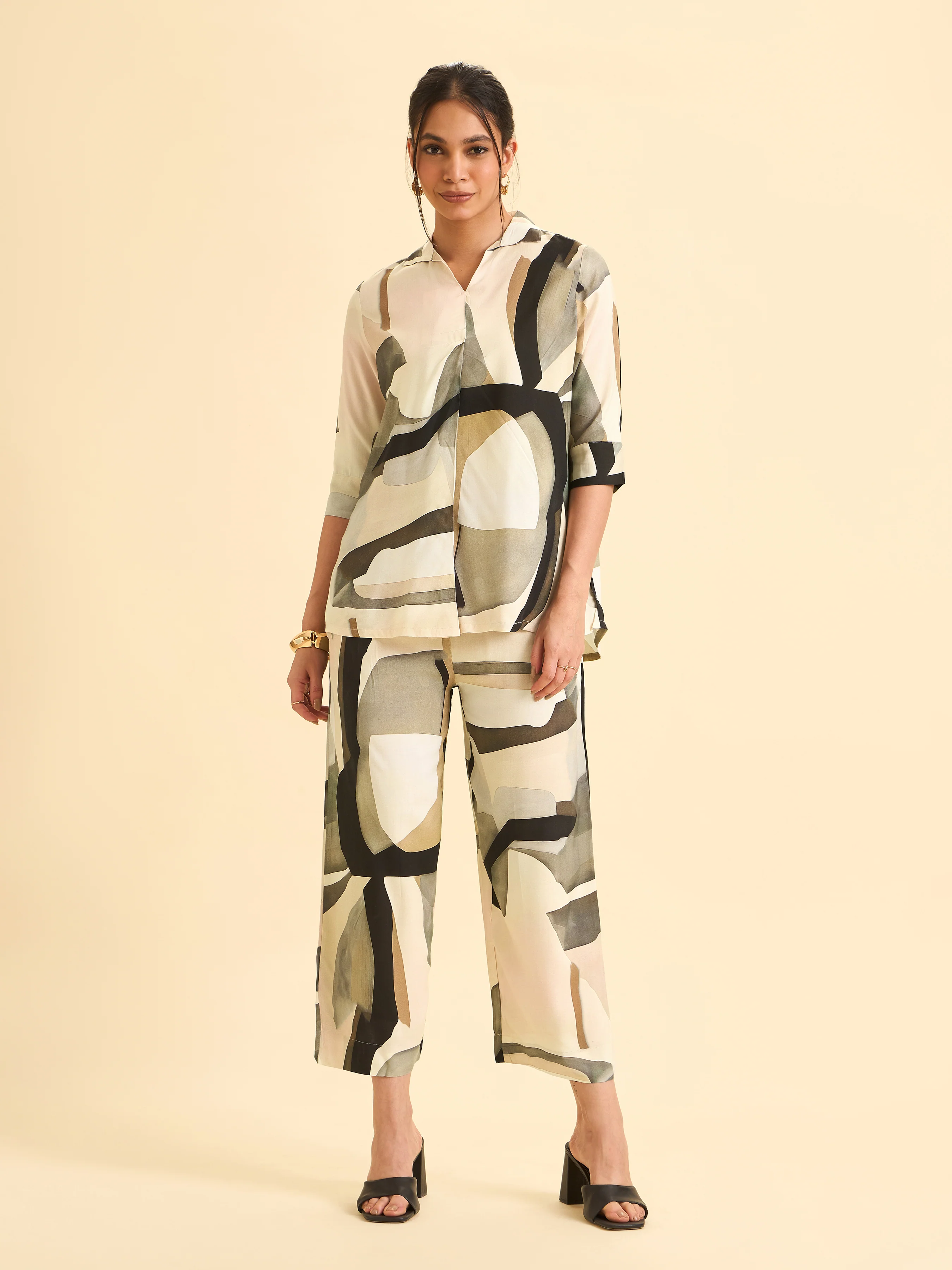 Multi Colour Viscose Printed Tunic With Parallel pant